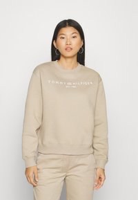 Tommy Hilfiger - CORP LOGO  - Ikdienas džemperis - beige Miniatūras attēls 1