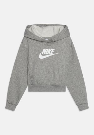 Nike Sportswear CLUB - Sweat à capuche - dark grey heather/white