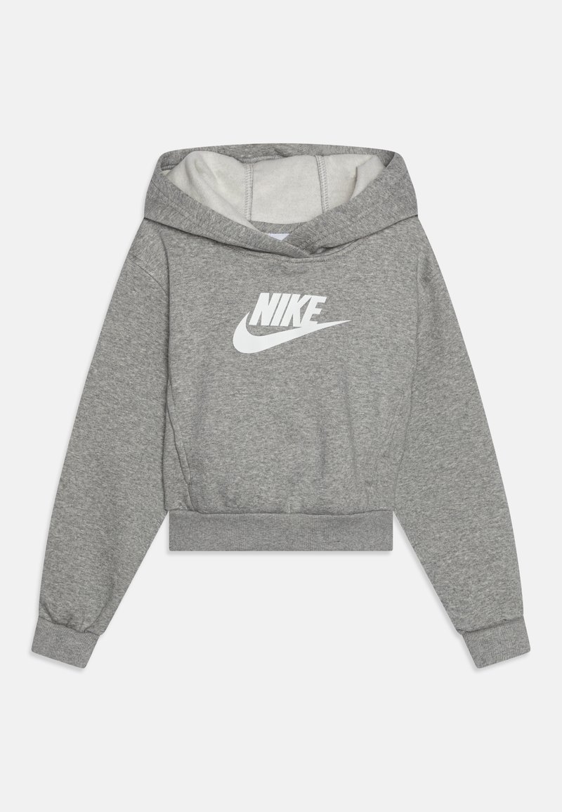 Nike Sportswear CLUB - Luvtröja - dark grey heather/white