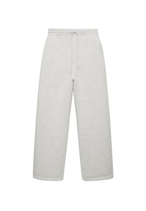 PULL&BEAR, STWD BAGGY - NEOPRENE EFFECT JOGGERS - Pantalon de survêtement - light grey