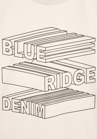 WE Fashion BLUE RIDGE - Marškinėliai su spaudiniu - beige