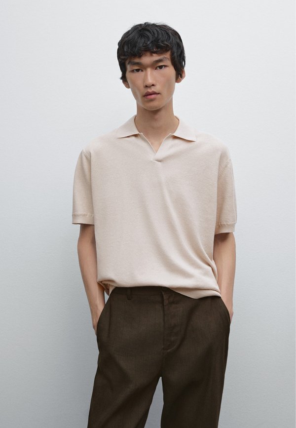 V-NECK - Polo shirt - beige