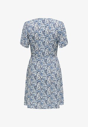 ONLY ONLEVIDA S/S SHORT DRESS WVN NOOS - Vestido informal - coronet blue