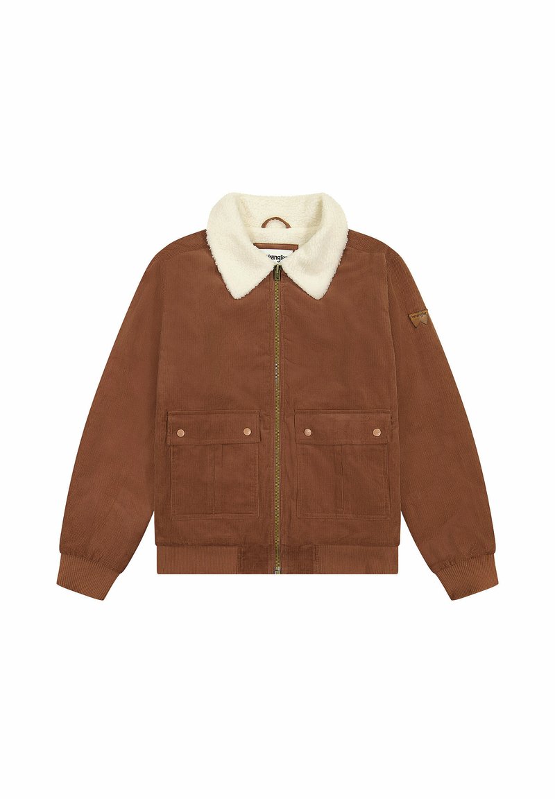 Wrangler Bomberjacks lichtbruin Wrangler Bomberjacks lichtbruin