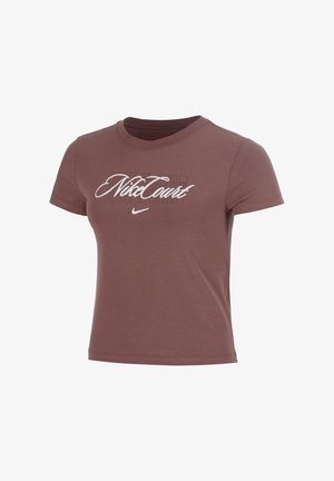 Nike Performance, TEE HERITAGE COURT MOD - T-Shirt print - tattoo/sail