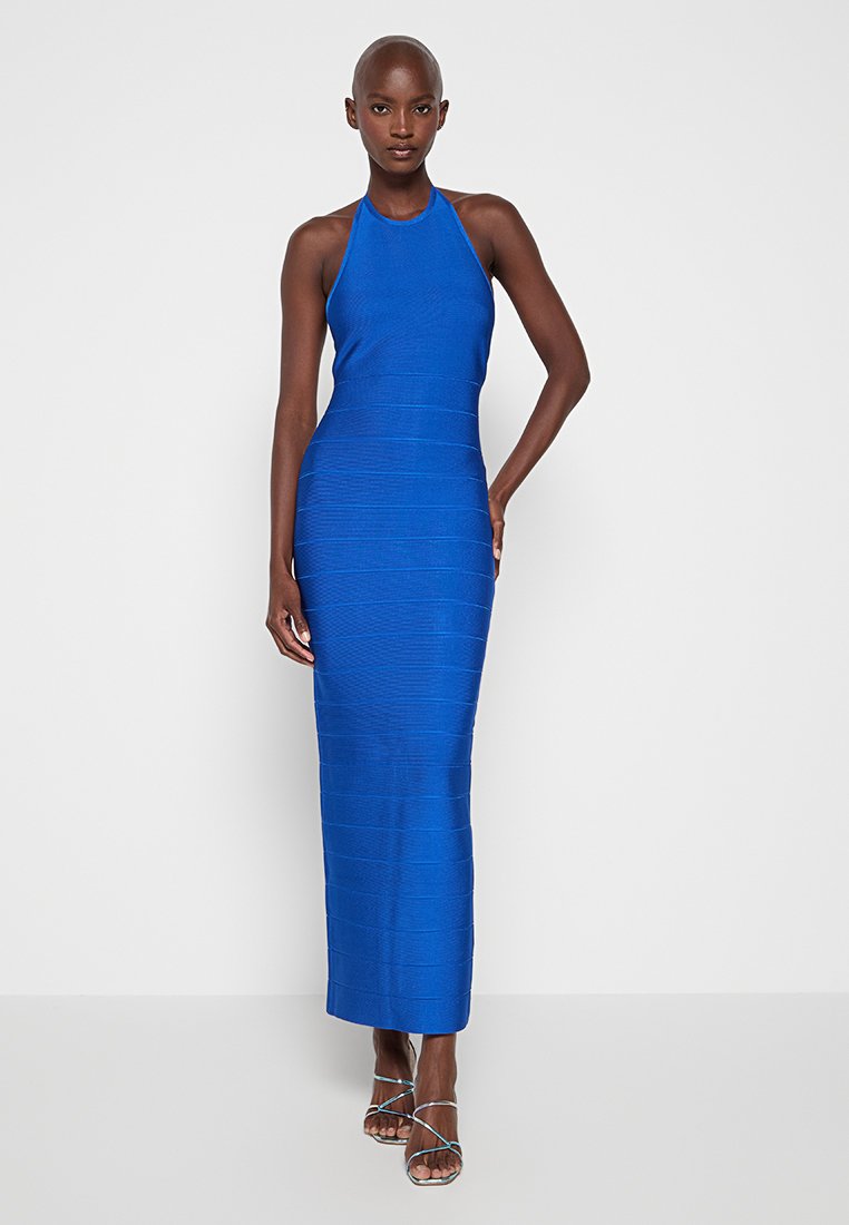 Hervé Léger Gebreide jurk koningsblauw