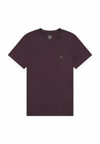 Lee SHORT SLEEVE ULTIMATE POCKET - Camiseta básica - deep wine