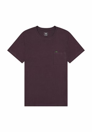 Lee SHORT SLEEVE ULTIMATE POCKET - T-Shirt basic - deep wine