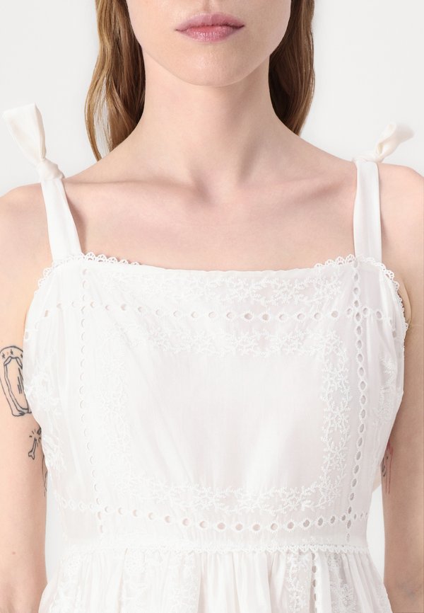 ADRI EMBROIDERED TIE STRAP MAXI DRESS - Maxi dress4