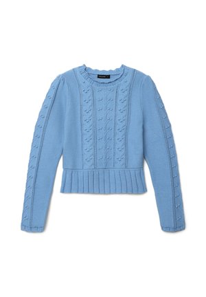 Calliope CON LAVORAZIONE - Maglione - celeste scuro