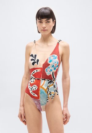 MICHELLE V NECK ONE PIECE - Μαγιό - multi