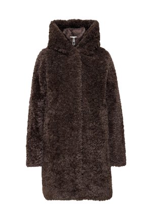 Street One, TEDDY COAT WITH LINED INLAY - Manteau d'hiver - auburn brown