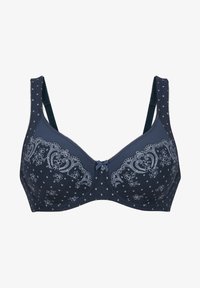 Anita Bobette 5291 Underwired Bra – Maritim Blue, 40D, Floral Lace & Padded Cups With Adjustable Straps