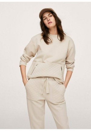 Sweatshirt - open beige