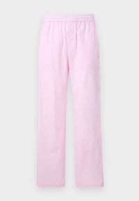 GINGHAM LOGO TROUSERS UNISEX - Püksid - baby pink
