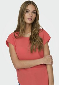 ONLY S/S SOLID NOOS PTM - T-Shirt basic - cayenne