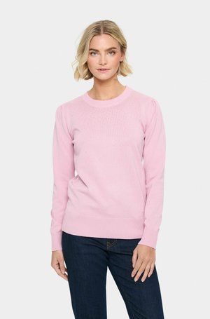 CHERRI PULLOVER - Stickad tröja - pink nectar