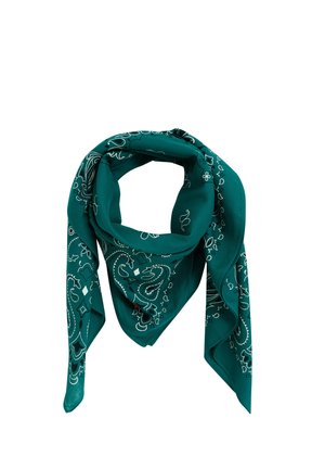 CARRÉ MOTIF PAISLEY - Fular - vert
