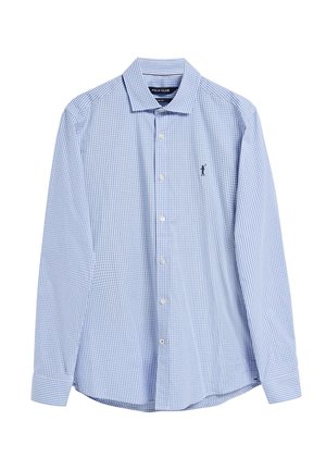 LONG SLEEVE VICHY - Camicia - blue
