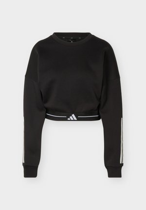adidas Performance, HYPERGLAM 3-STRIPES LOOSE FIT - Φούτερ - black