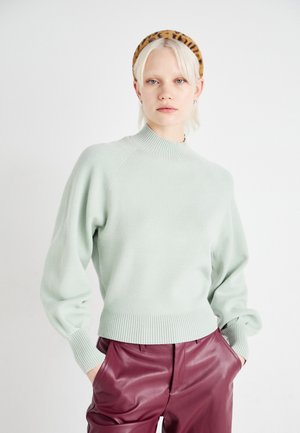 ONLY ONLFRIDA LIFE LS HIGHNECK - Džemper - aqua gray