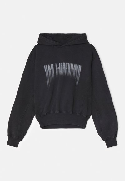 Han Kjøbenhavn FADED LOGO OVERSIZED HOODIE - Hoodie - black