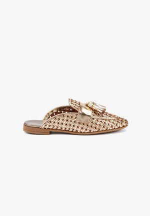Frau Shoes, LAMINATED - Ciabattine - gold