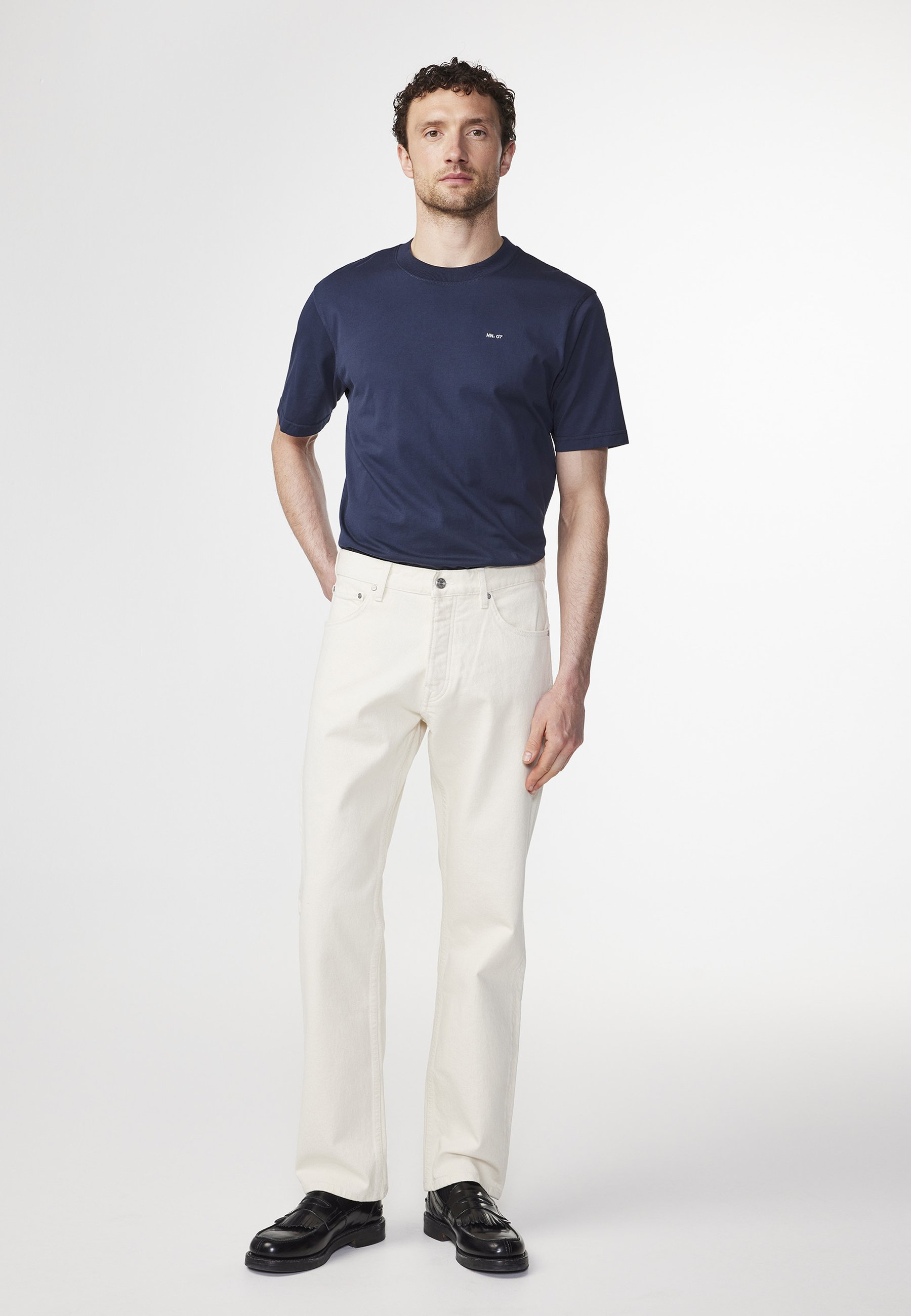 NN.07 T-Shirt basic - navy blue/blau - Zalando