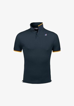 VINCENT CONTRAST STRECTH - Polo - blue depht