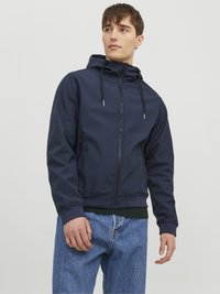 Jack & Jones - JJEBASIC HOOD - Giacca outdoor - navy blazer Immagine in miniatura 1