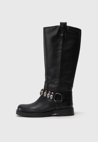 Cowboy és motoros csizmák - black