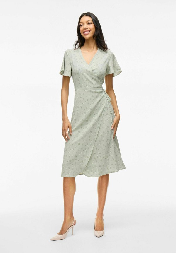VILOVIE WRAP DRESS - Day dress - desert sage4
