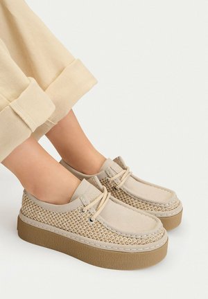 Roxy, ROXY LOW SHOES WOMEN'S BEIGE 5907964067238 - Sportlicher Schnürer - beige