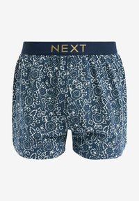 Next 4-PACK - Široke boksarice - blue green floral pattern