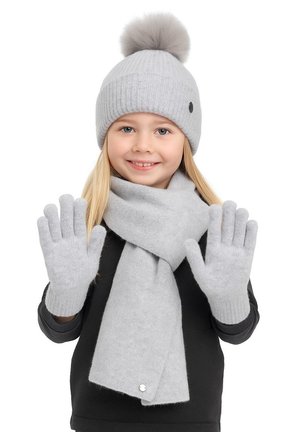 MINOTI WINTER SET: HAT AND SCARF AND GLOVES - Kalap - grey