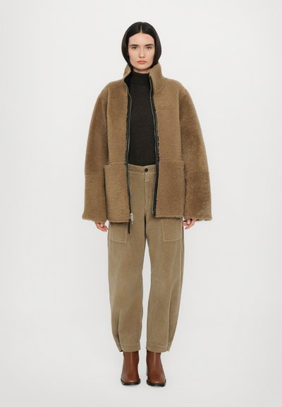 CLOSED SHEARLING JACKET - Nahkjakk - black