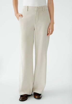 Stoffhose - mottled beige