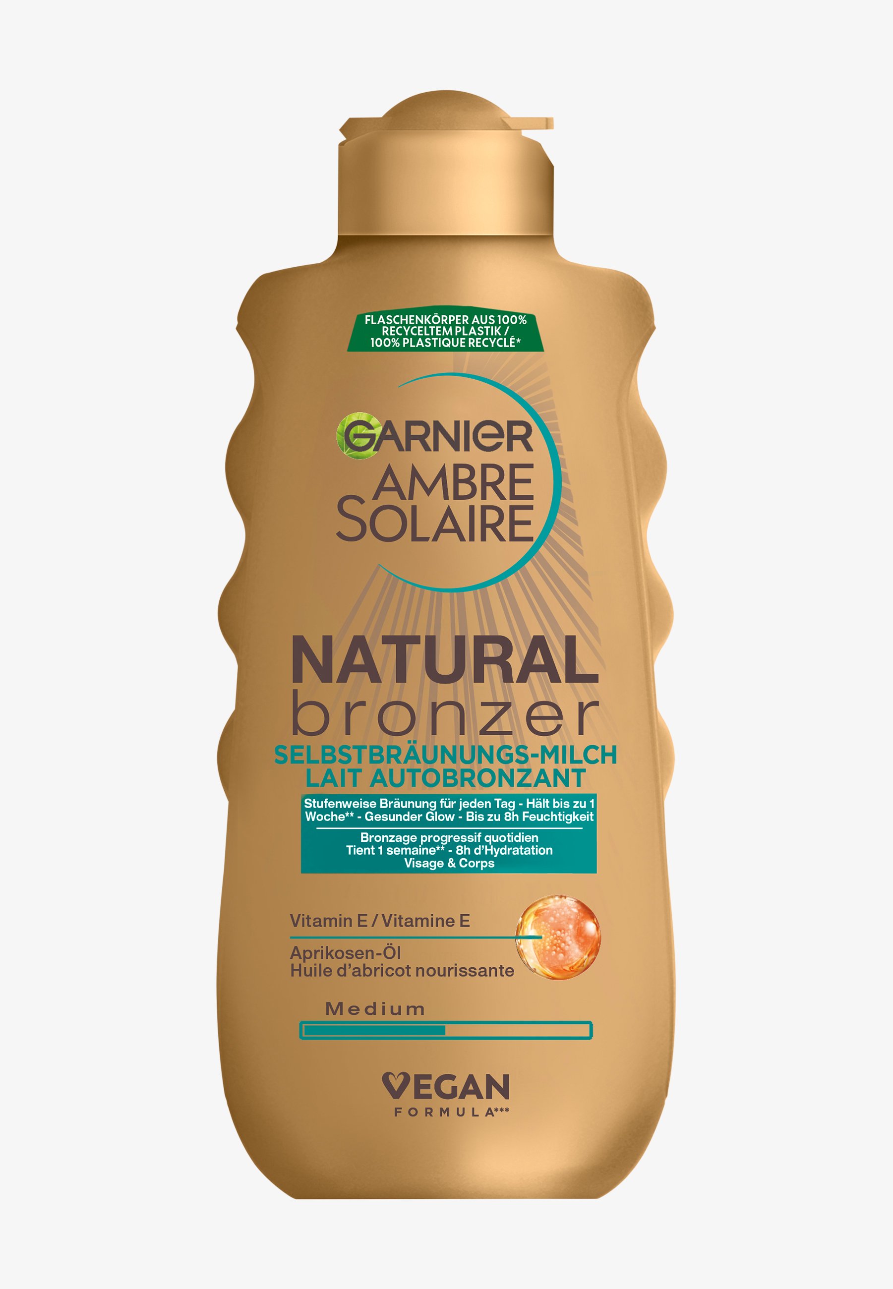 GARNIER Natural Bronzer Self-Tanning Facial Drops 30ml – Mit Hyaluronsäure & Kokoswasser