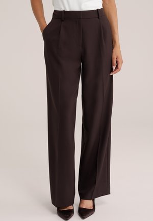 WE Fashion, WE FASHION - Nohavice - dark brown