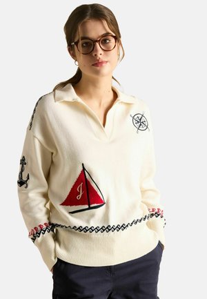 Tom Joule SAIL AWAY EMBROIDERED  - Jumper - cream