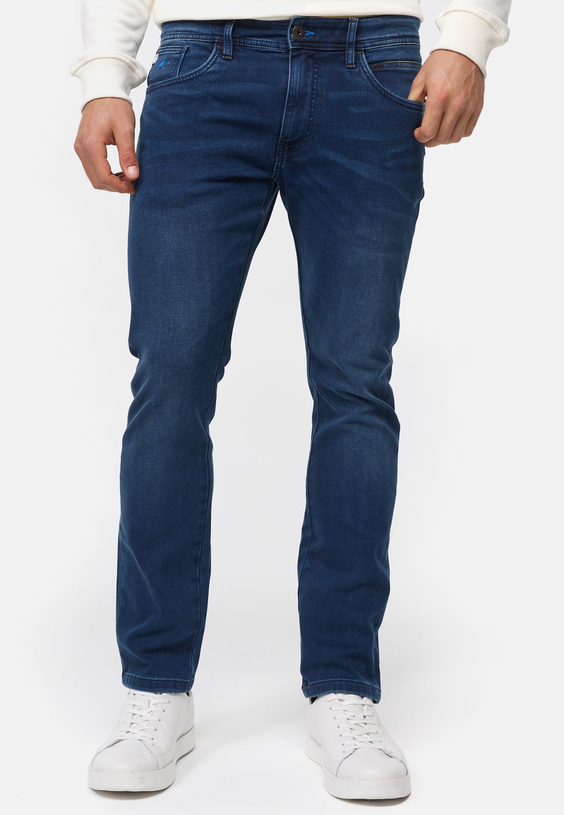 Indicode Heren INCoil Jeans Pants | Broek van 77% katoen super stretch Work Blue 30/30