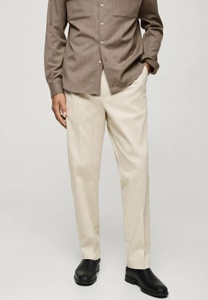 Mango Suit trousers - off-white