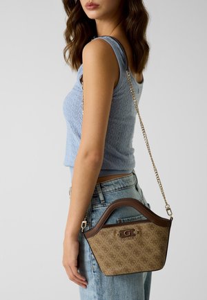 Guess, LINDSEY TRAGETASCHE - Sac à main - mehrfarbig braun
