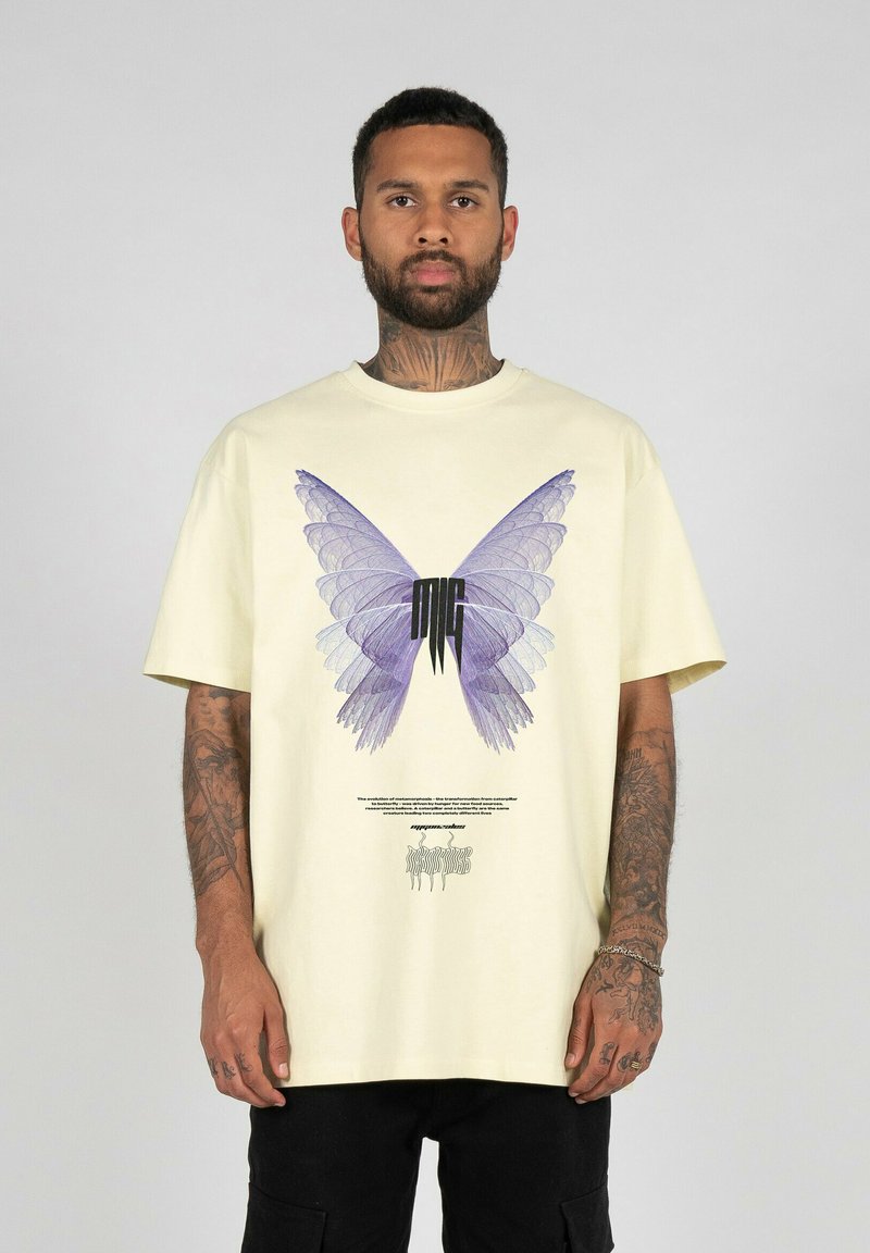 MJ Gonzales METAMORPHOSE V 6 X HEAVY TEE - Camiseta estampada - softyellow