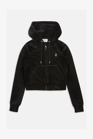 Juicy Couture ARIES MADISON UNISEX - Športna jopa s kapuco na zadrgo - black