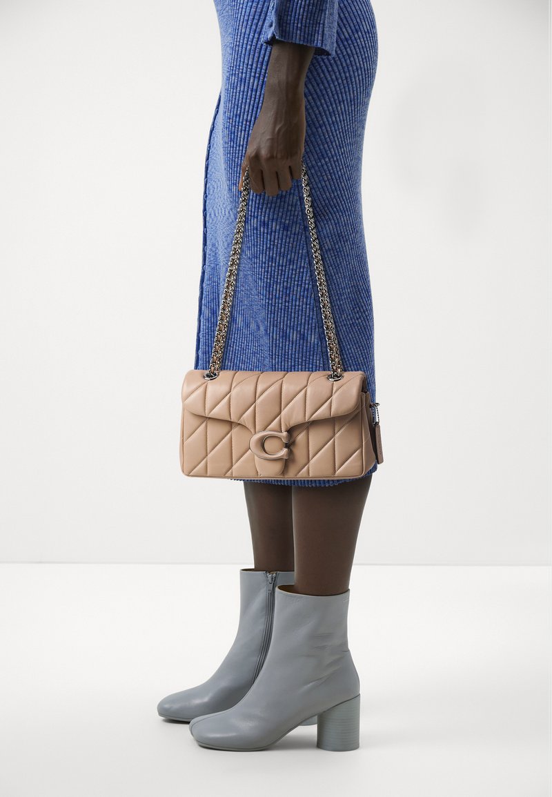 Coach QUILTED COVERED TABBY SHOULDER BAG WITH CHAIN Across body bag