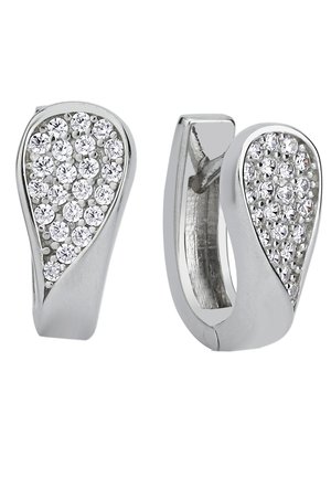 Balia Earrings - weiß, silberfarben