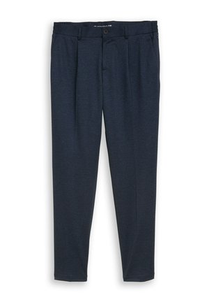 TOM TAILOR, REGULAR FIT CHINO HOSE - Nohavice chinos - navy twill melange
