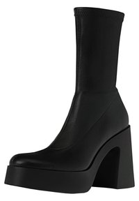 Stradivarius High heeled ankle boots - black
