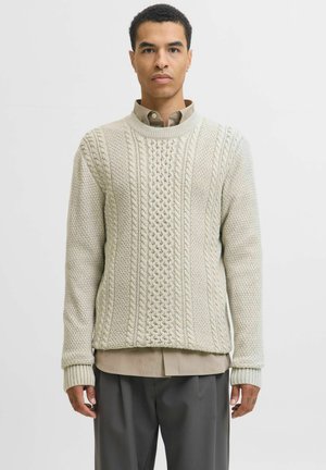 Jack & Jones EINFARBIG - Pullover - white melange